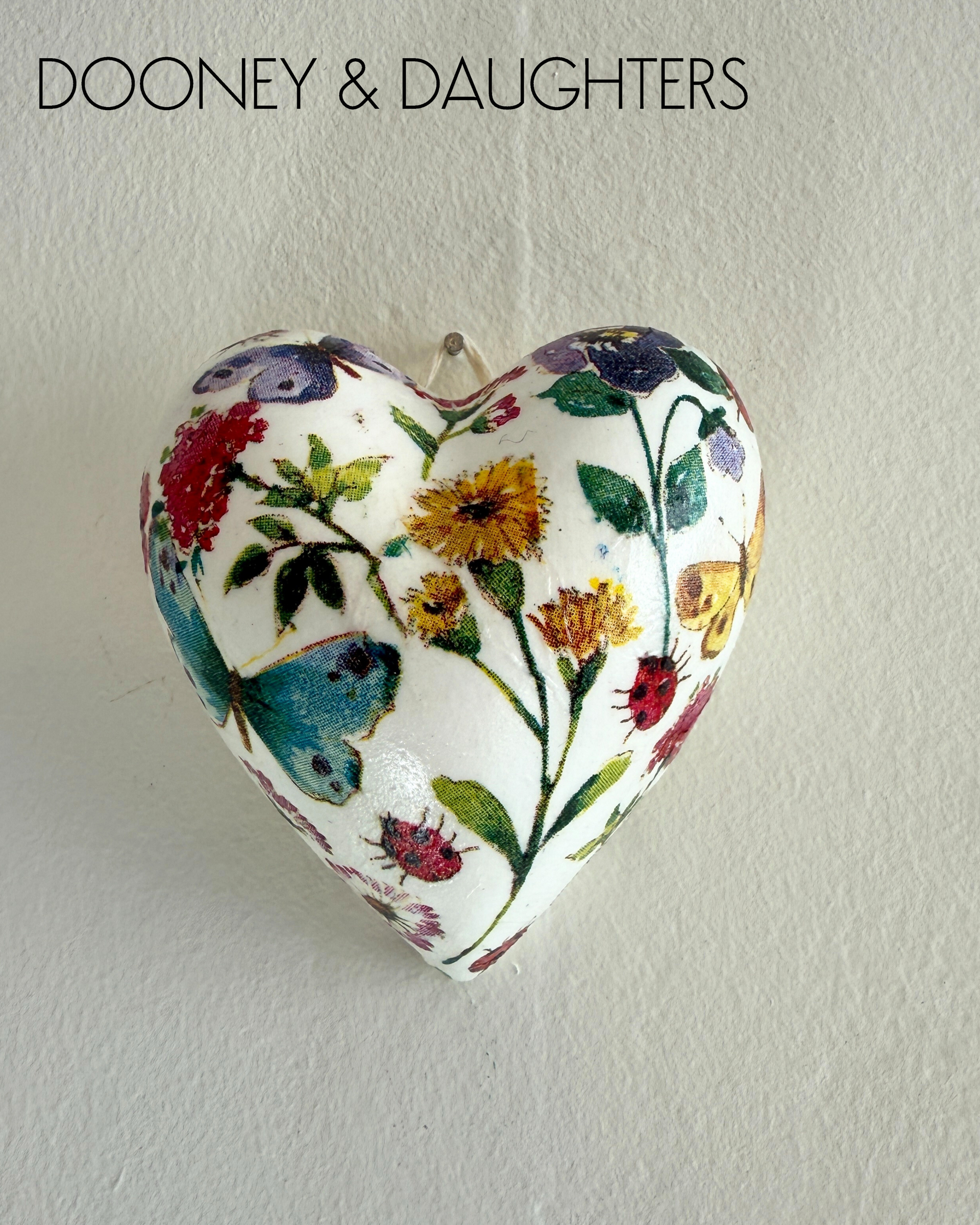 Mini Heart - Butterflies & Flowers