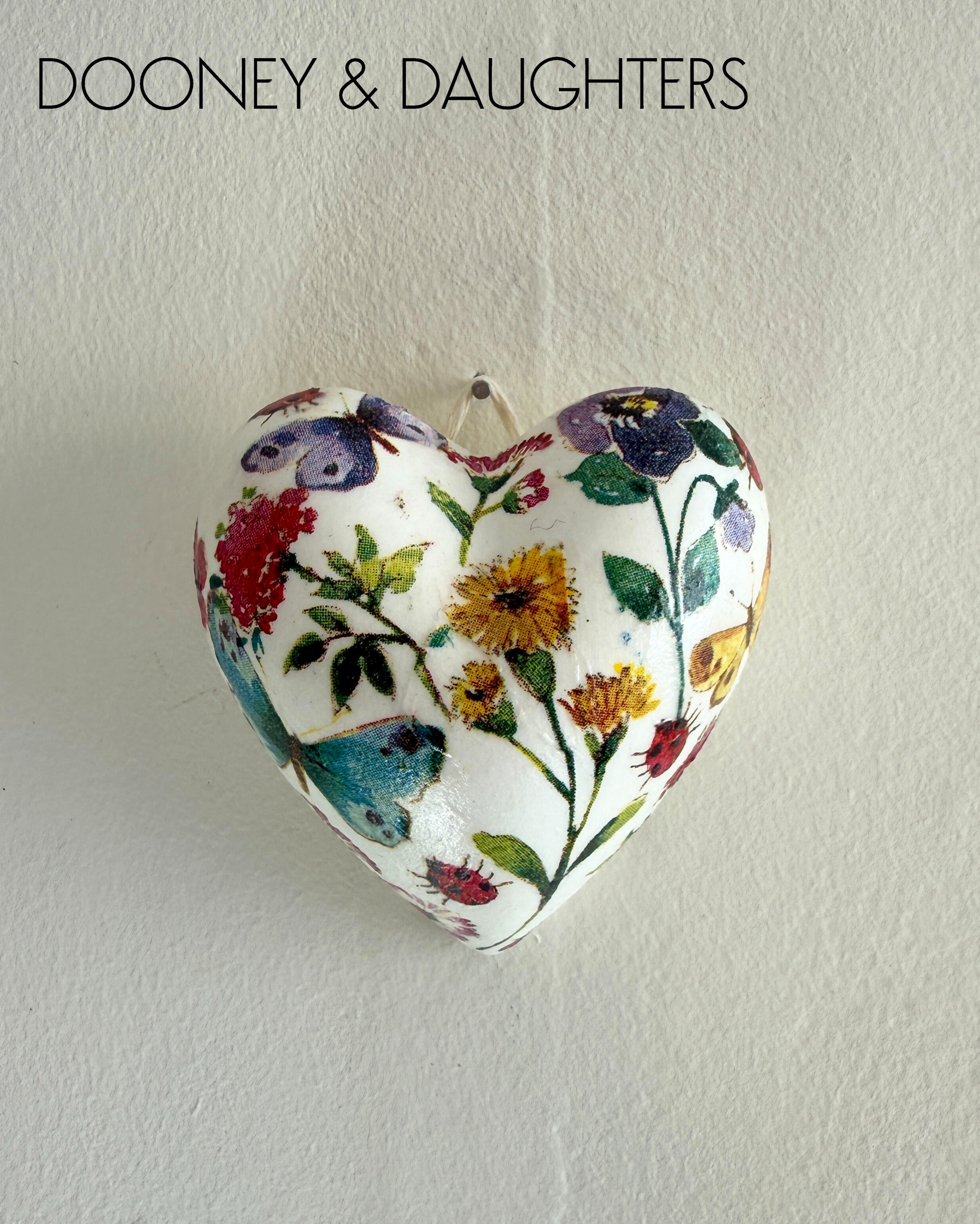 Mini Heart - Butterflies & Flowers