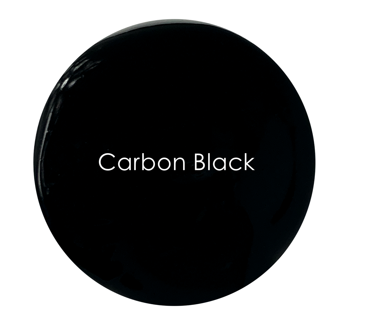 Carbon Black wall paint swatch – deep rich matte black