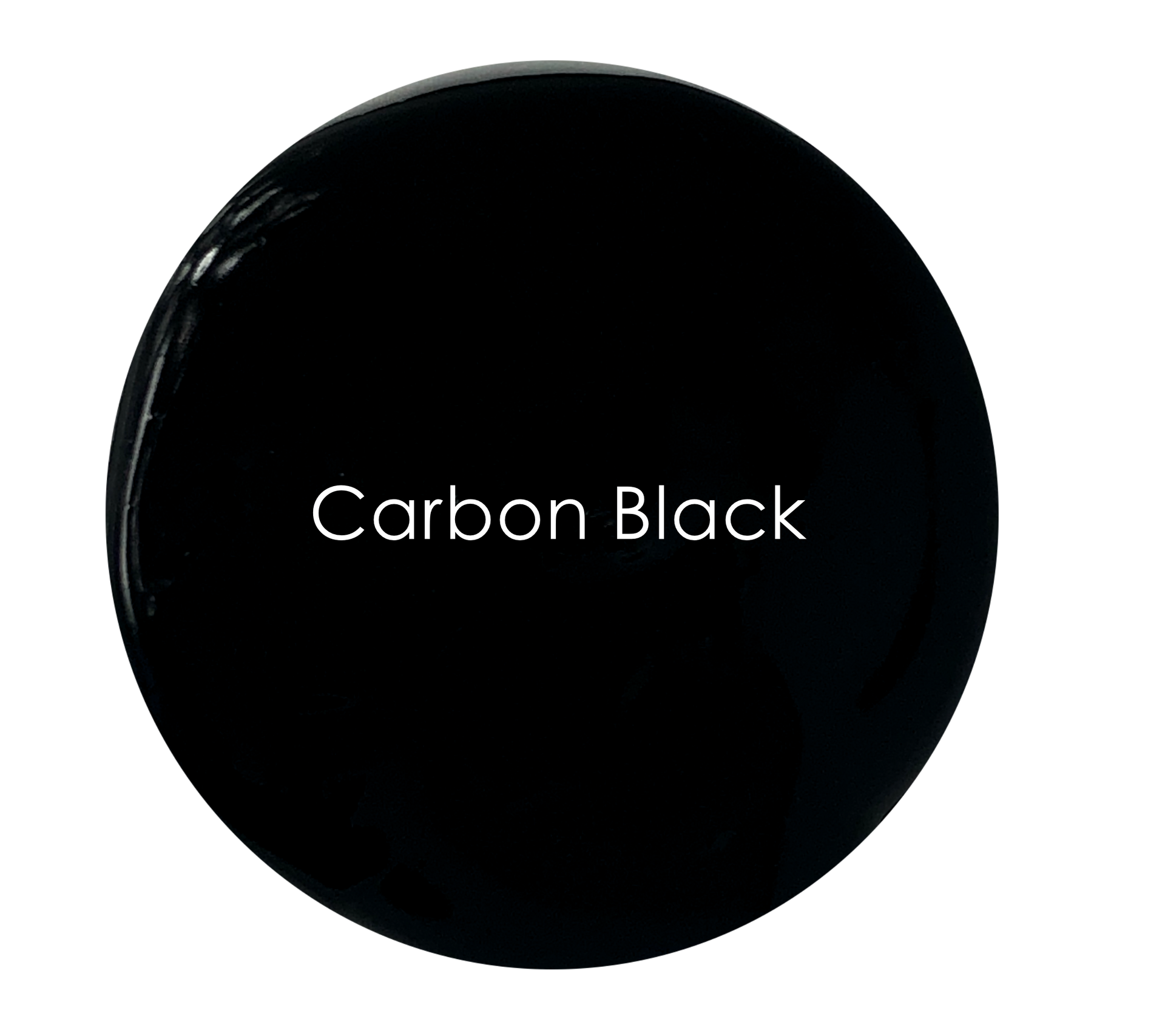 Carbon Black wall paint swatch – deep rich matte black