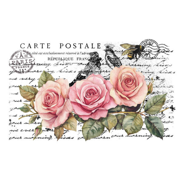 Carte Postal 12 White Cloud Decor Transfer