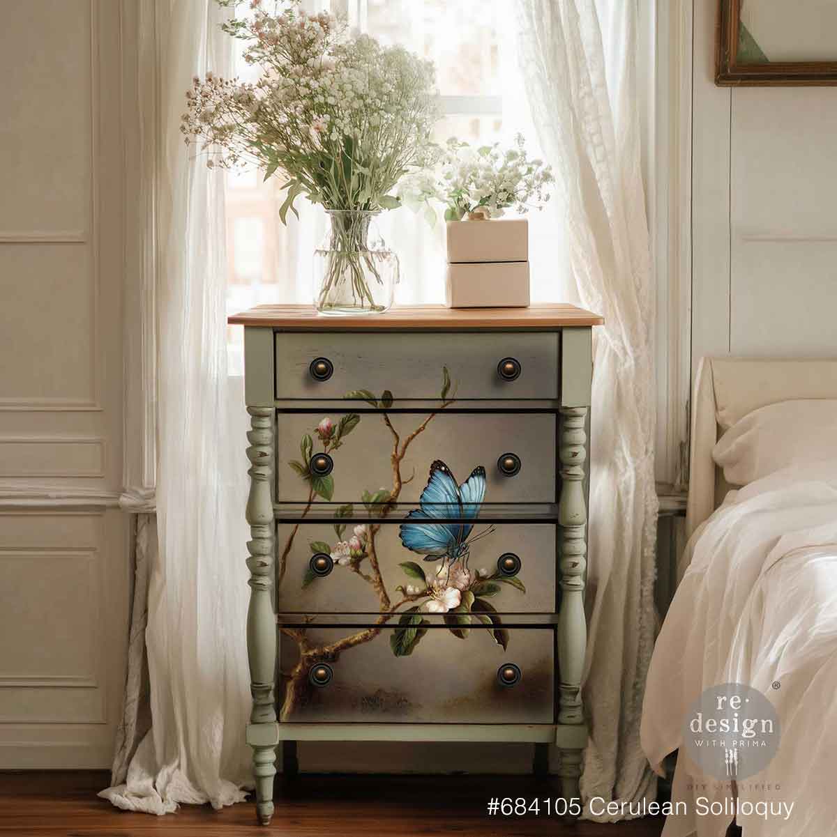 Decoupage Fiber - Cerulean Soliloquy