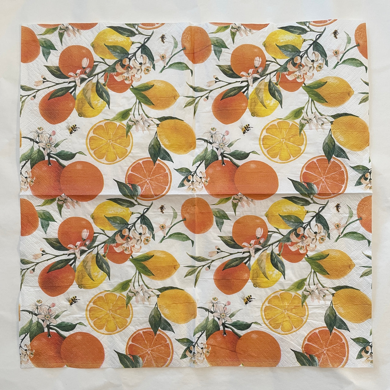 Napkin - Citrus with Bees