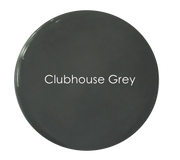 Clubhouse Grey exterior paint swatch – deep dramatic grey
