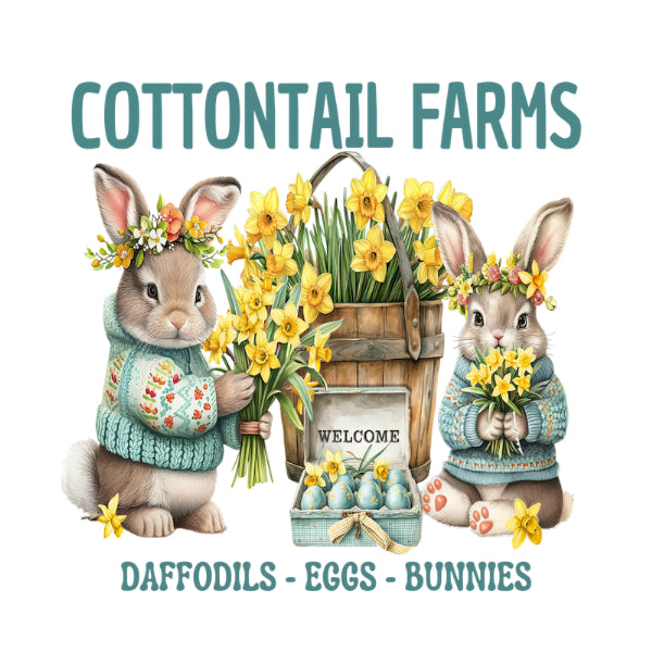 Cottontail Farms White Cloud Decor Transfer