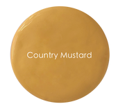 Country Mustard chalk paint swatch – earthy mustard yellow