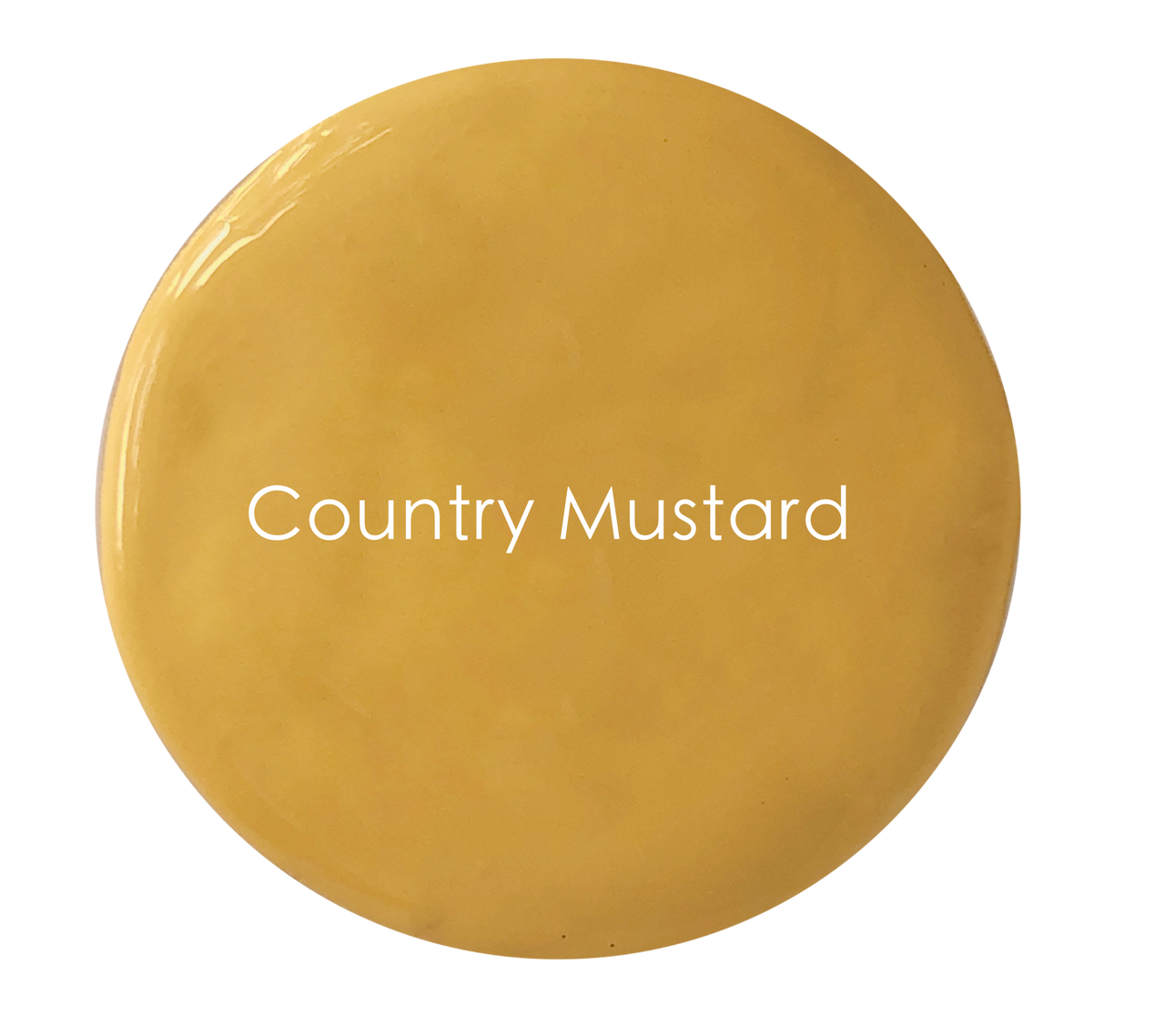 Country Mustard exterior paint swatch – earthy mustard yellow