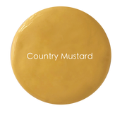 Country Mustard exterior paint swatch – earthy mustard yellow