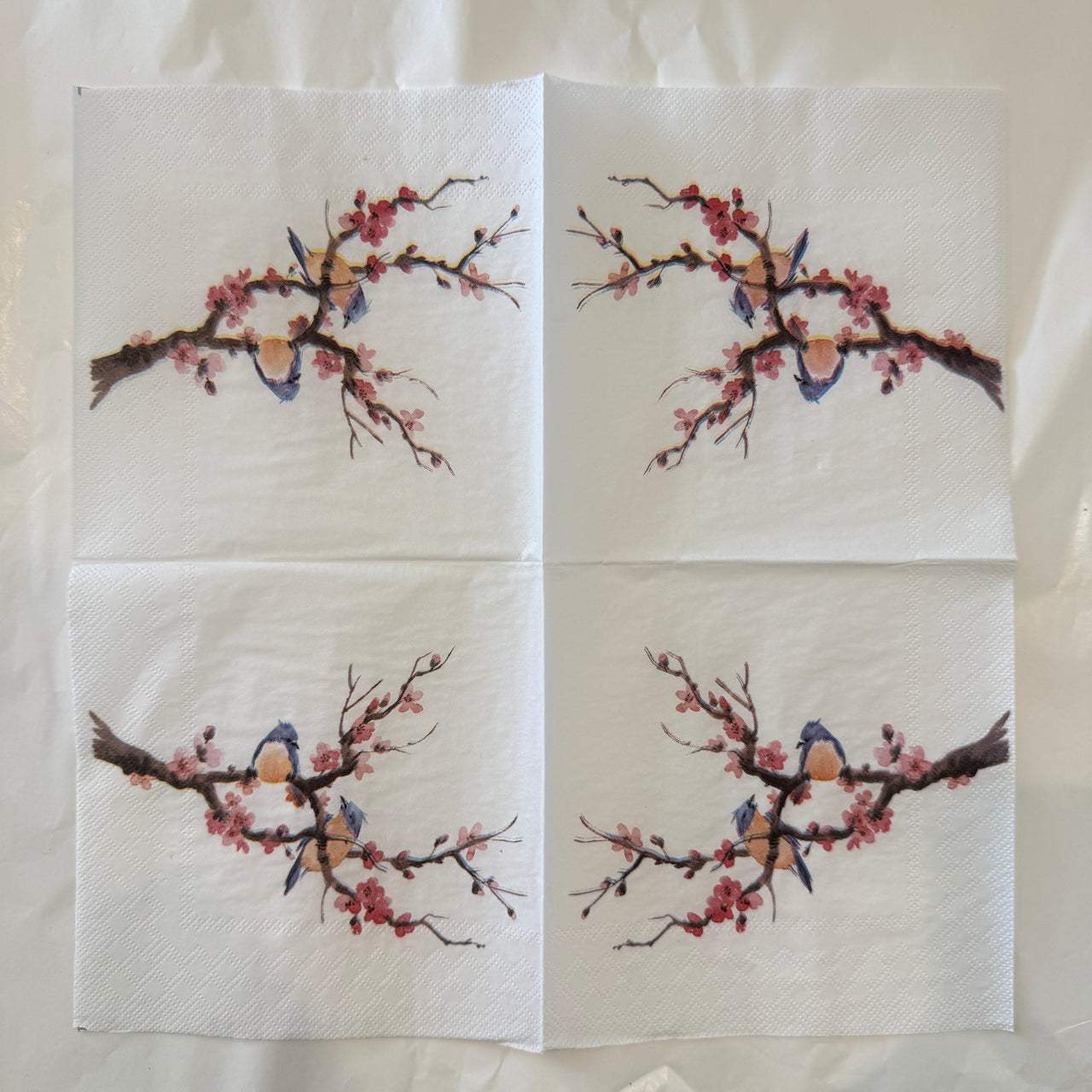 Napkin - Couple On The Branch