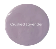 Soft purple matte chalk paint – Crushed Lavender detail