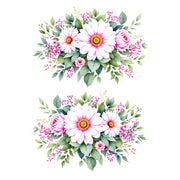 Daisy Delight White Cloud Decor Transfer