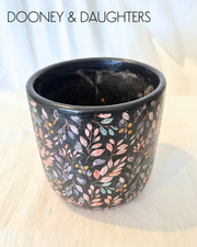 Large Pot - Dark Floral