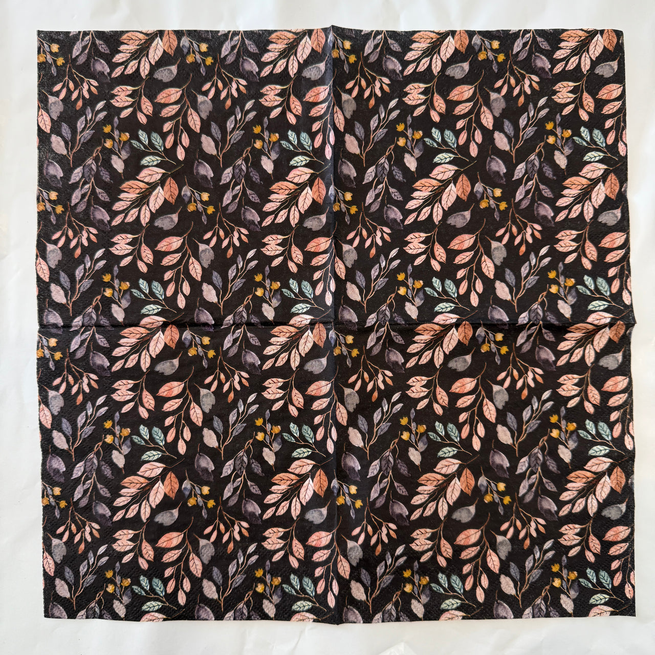 Napkin - Dark Floral Pattern