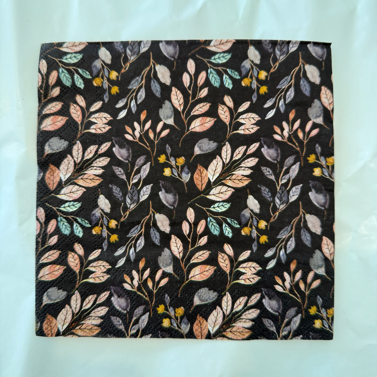 Napkin - Dark Floral Pattern
