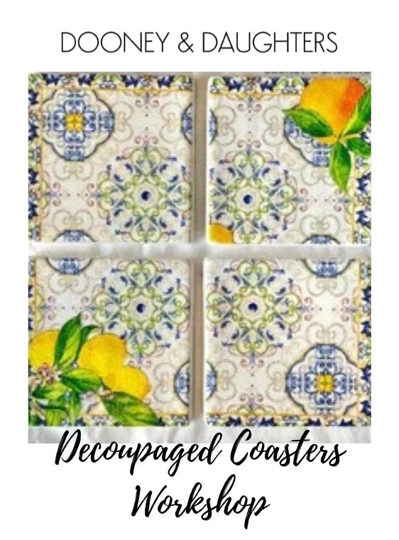 Decoupaged Coasters Workshop
