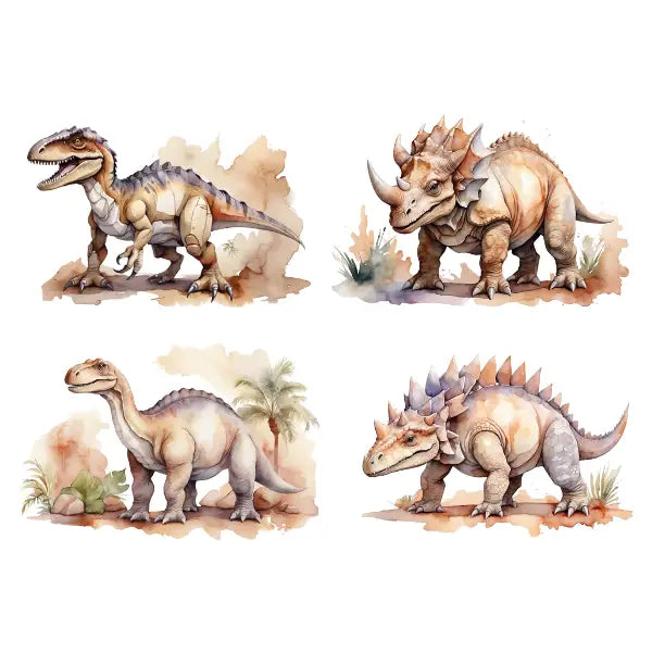 Dinosaurs White Cloud Decor Transfer
