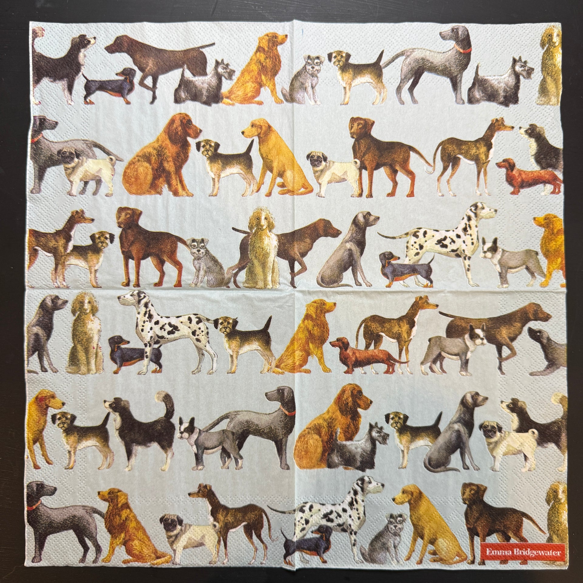 Napkin - Dogs Light Blue