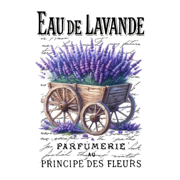 Eau De Lavande White Cloud Decor Transfer