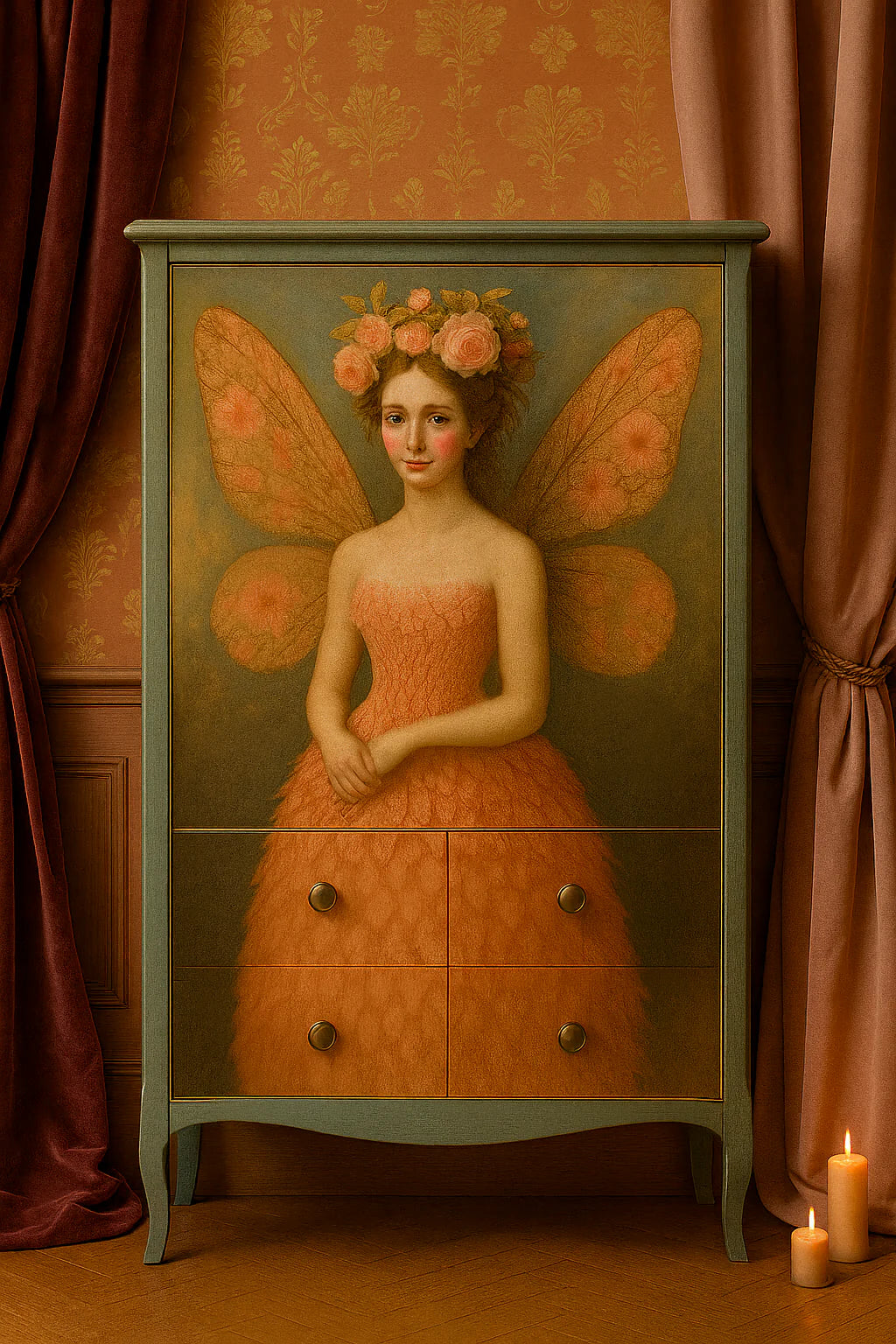 Ethereal In Pink Decoupage Paper