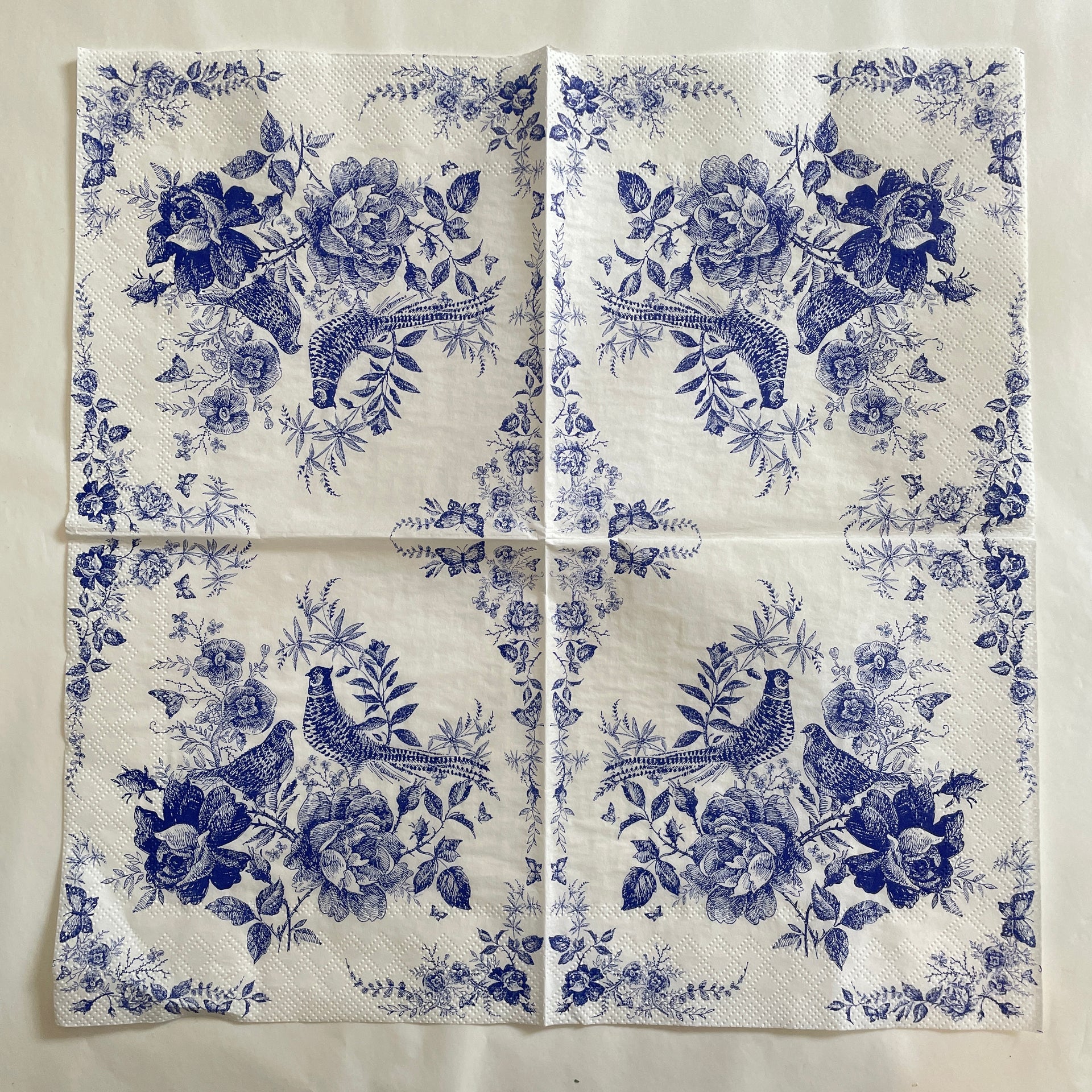 Napkin - Fairytale Pheasant Blue