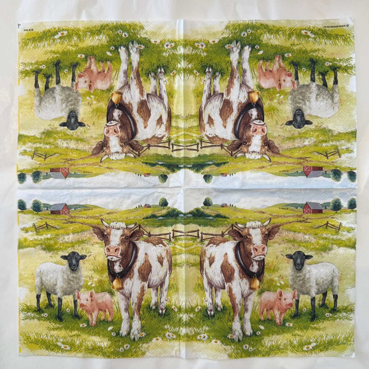 Napkin - Farm Animals