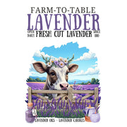 Farm To Market Lavender White Cloud Decor Transfer
