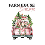 Farmhouse Christmas White Cloud Decor Transfer