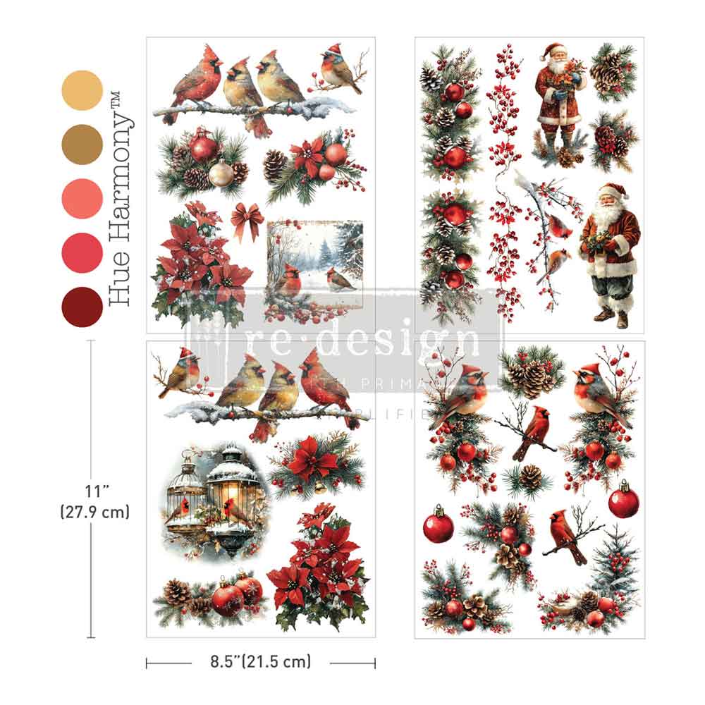 ReDesign Middy Transfer - Feathered Noel with Bonus Sheet!