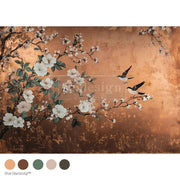Feathers In The Glow Redesign A1 Decoupage Fiber Paper