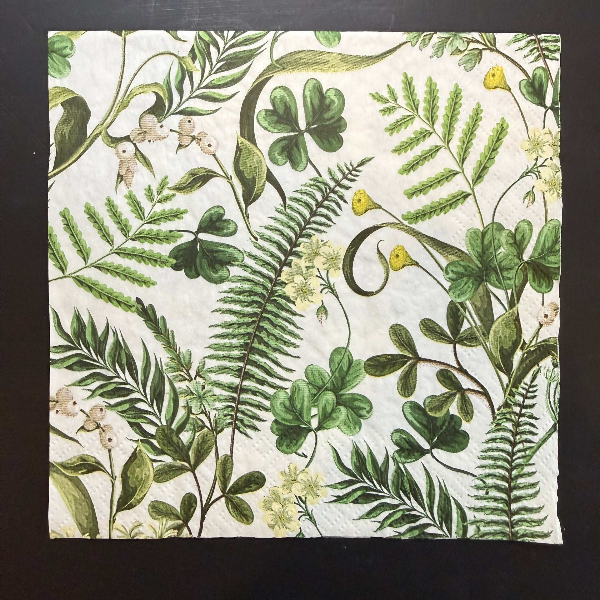 Napkin - Ferns & Green Leaves