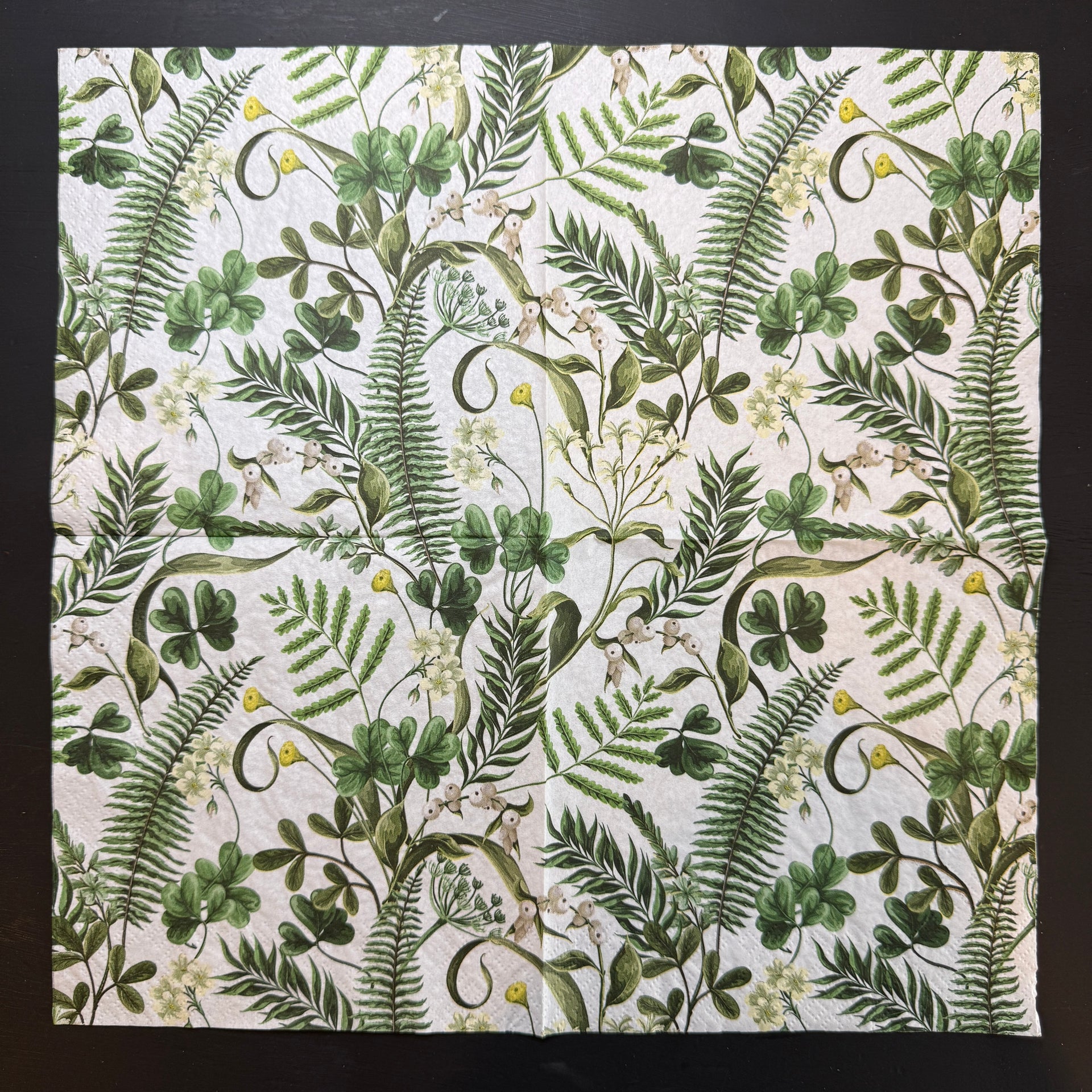 Napkin - Ferns & Green Leaves