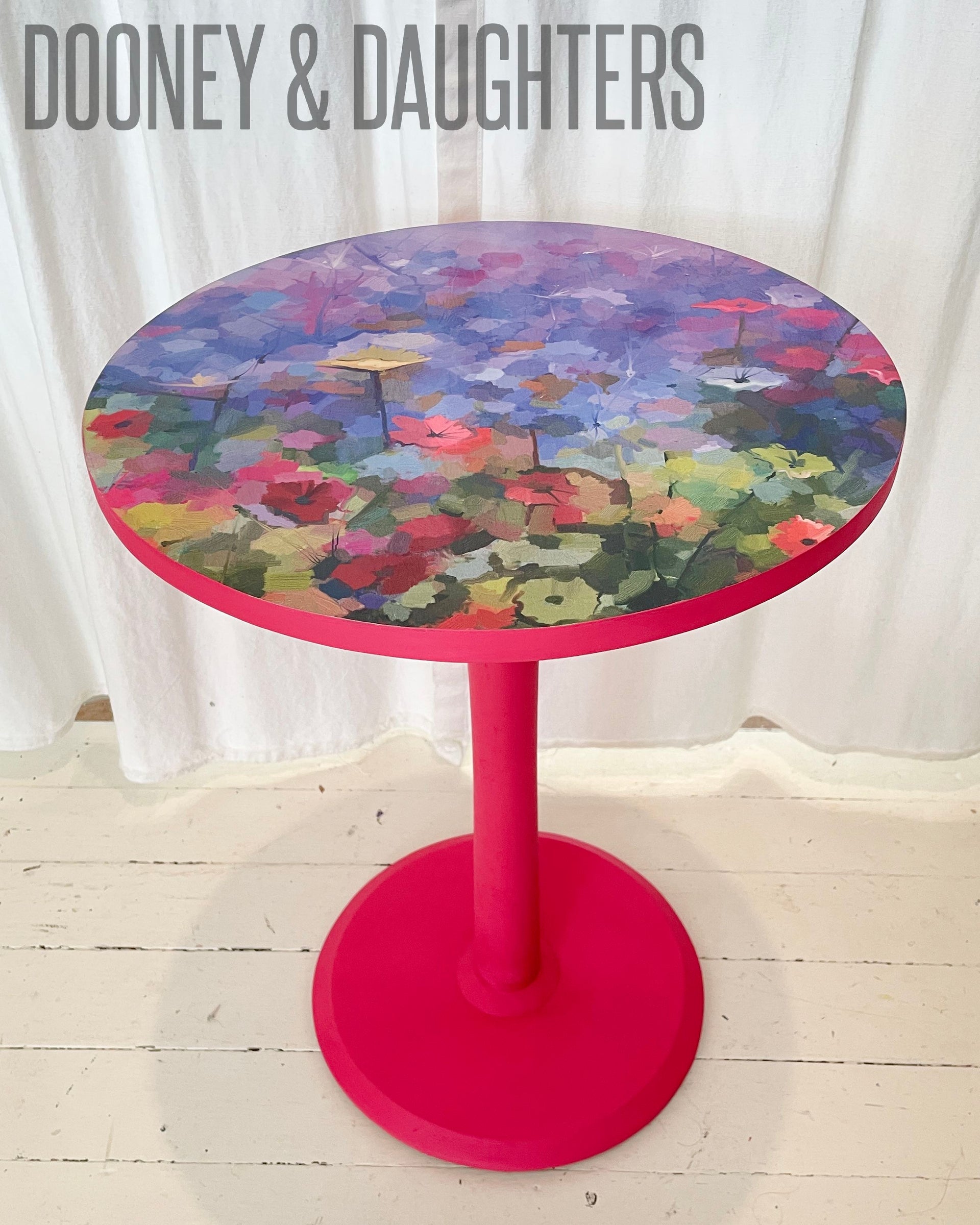 Field of Mauve One Side Table