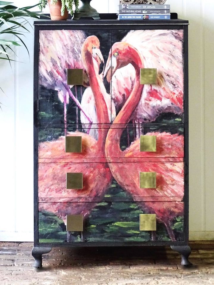 Flamingos Decoupage Paper