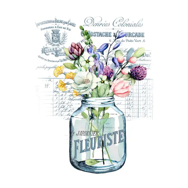 Fleuriste White Cloud Decor Transfer