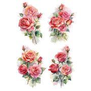 Flower Set 7 White Cloud Decor Transfer