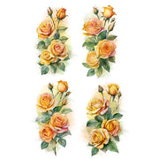 Flower Set 8 White Cloud Decor Transfer