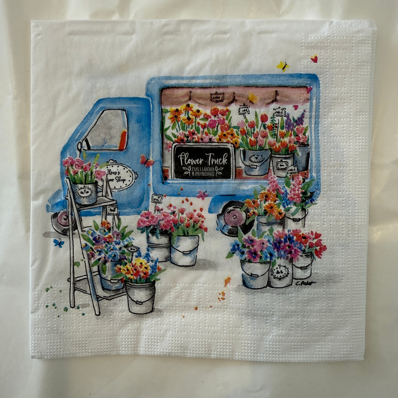 Napkin - Flower Truck