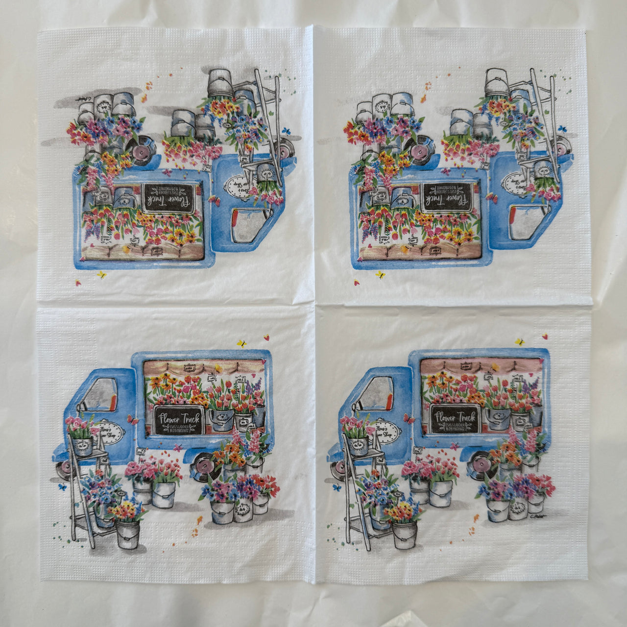 Napkin - Flower Truck