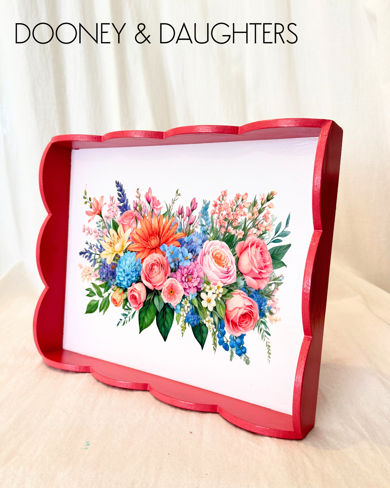 Flowers Small Scallop Tray