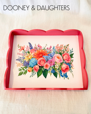 Flowers Small Scallop Tray