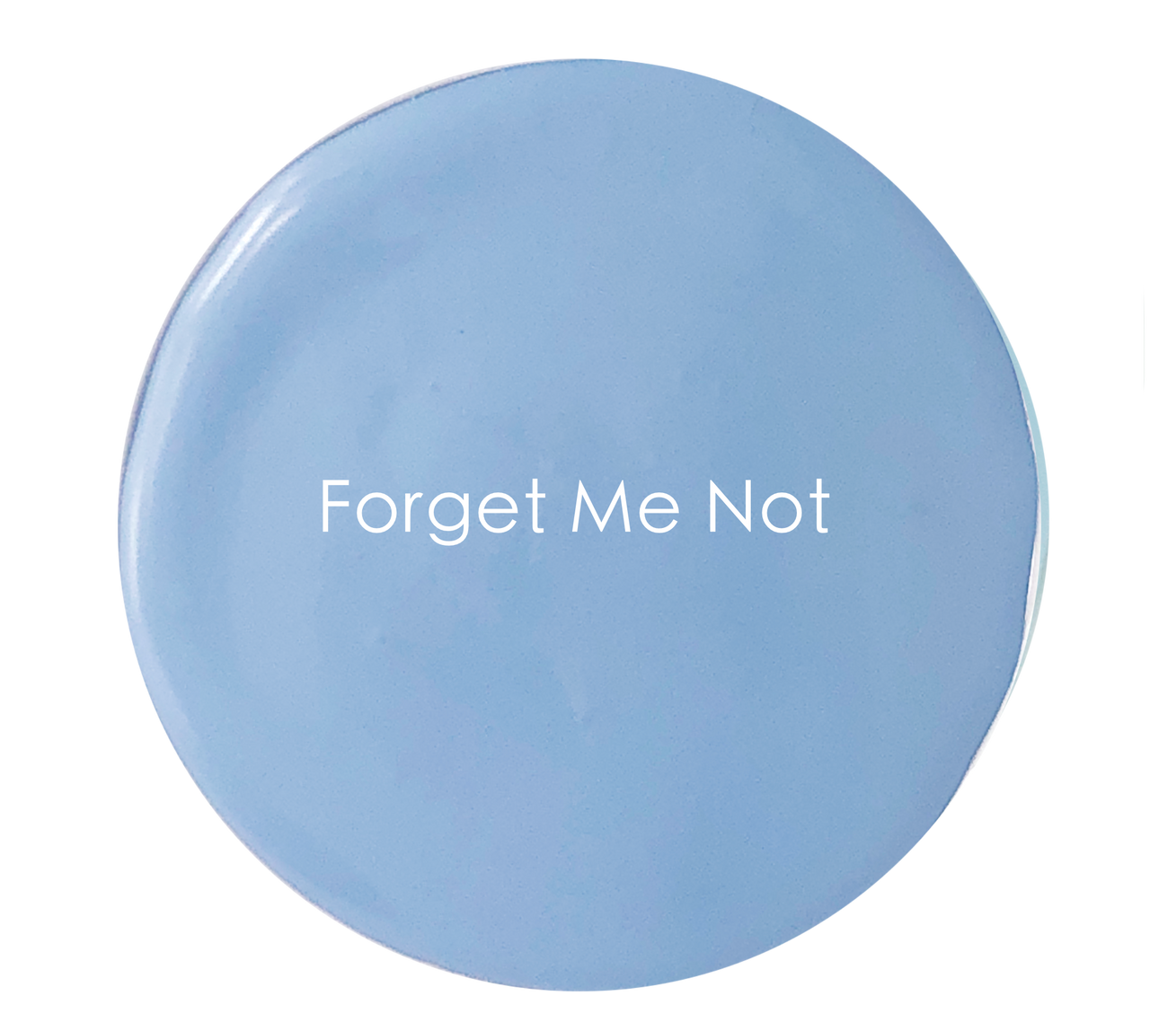 Matte wall paint in cool blue – Forget Me Not detail
