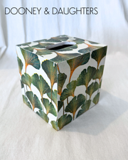 Gingko Square Tissue Box
