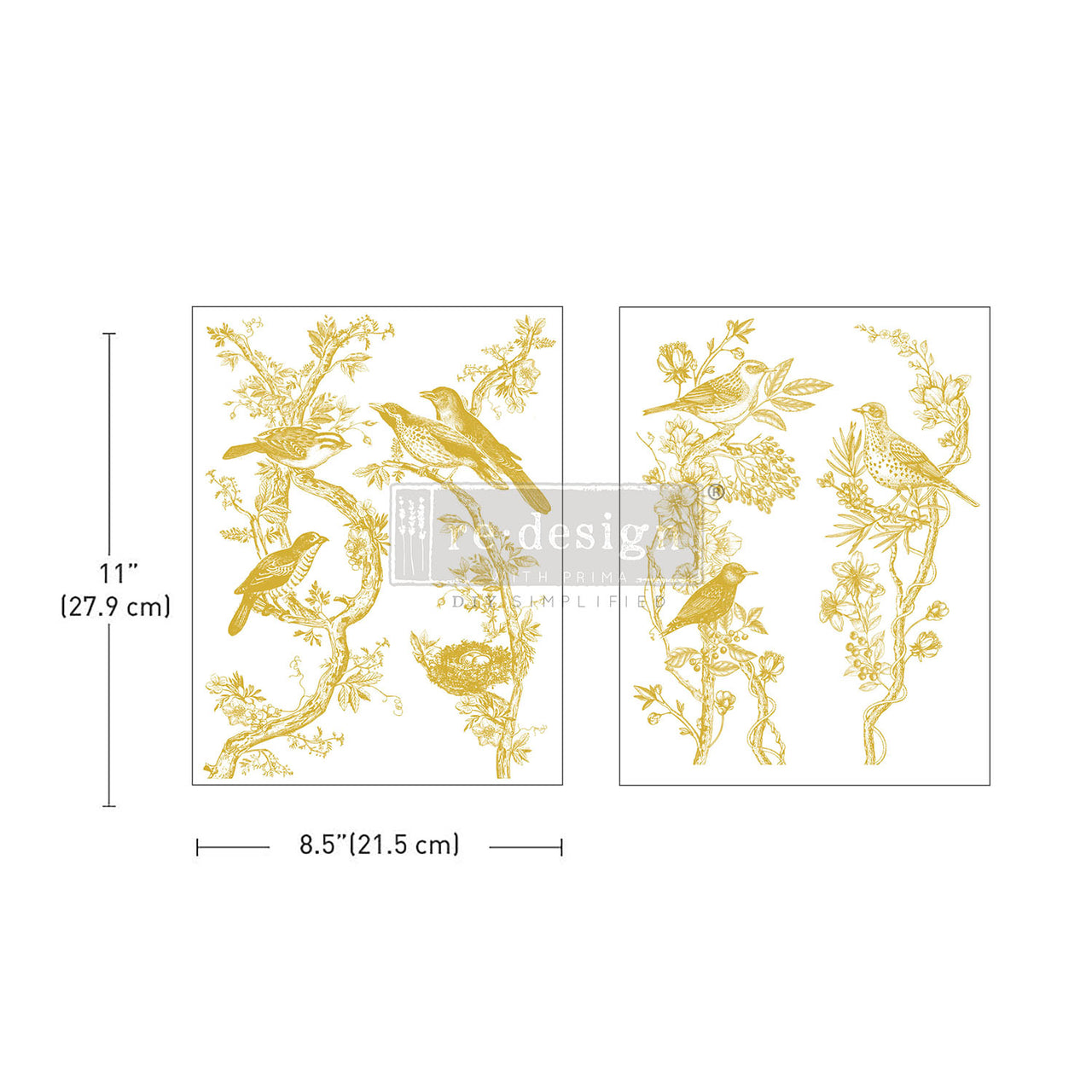 ReDesign Gold Foil Transfer Middy - Golden Serenade