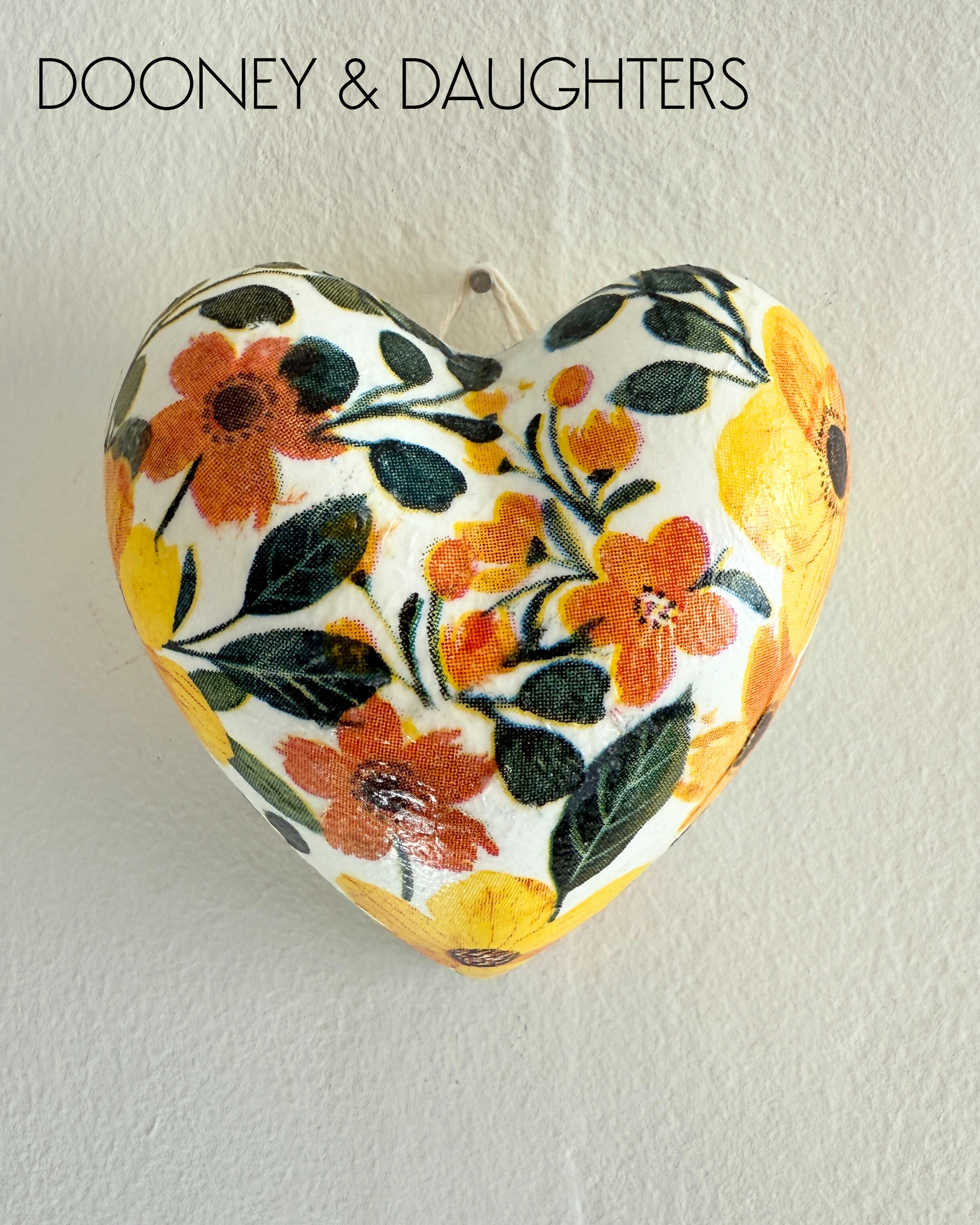 Mini Heart - Golden Flowers