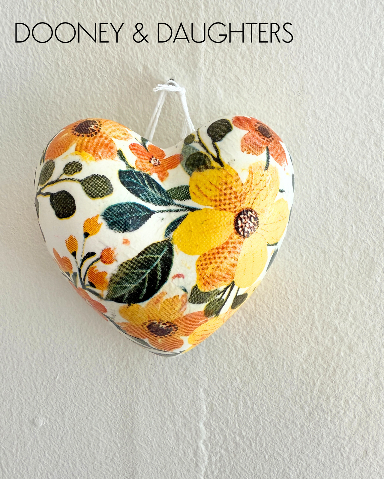 Mini Heart - Golden Flowers