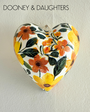 Mini Heart - Golden Flowers