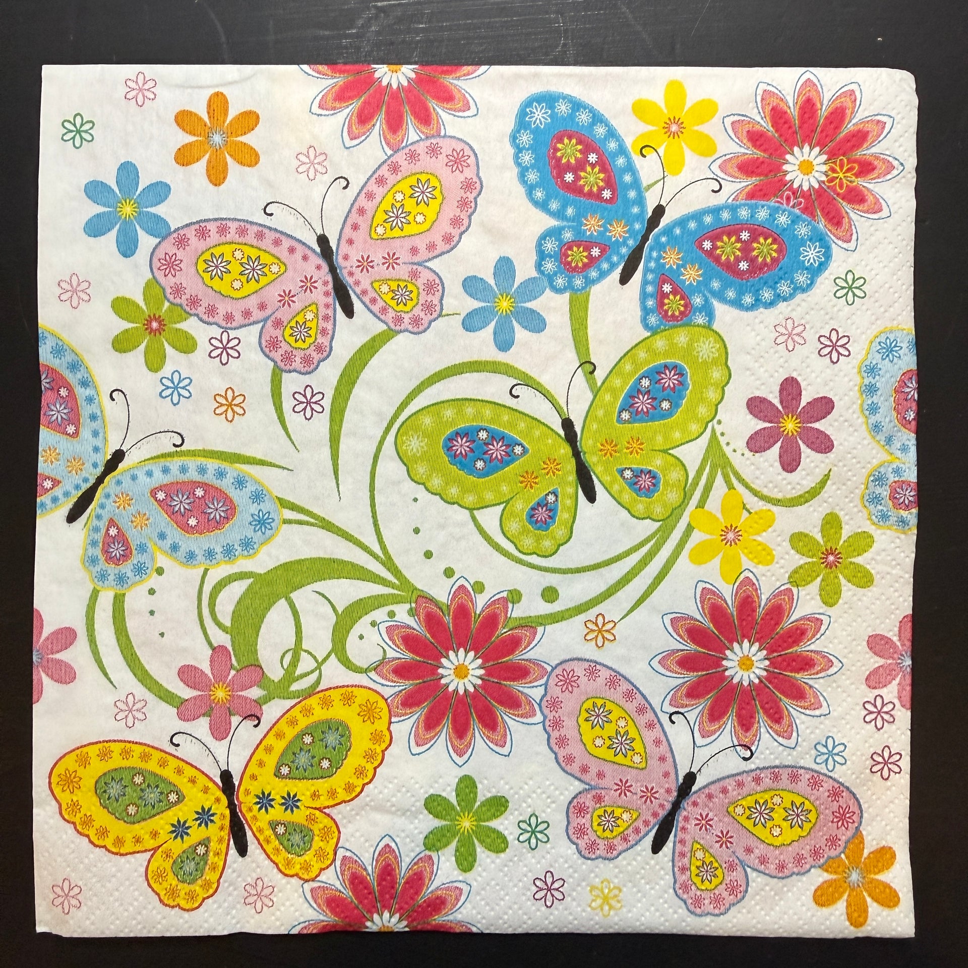 Napkin - Graphic Colour Butterflies