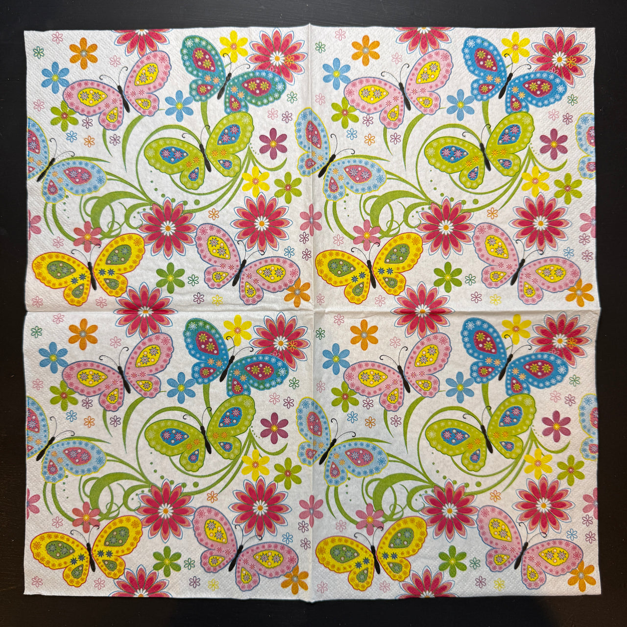 Napkin - Graphic Colour Butterflies