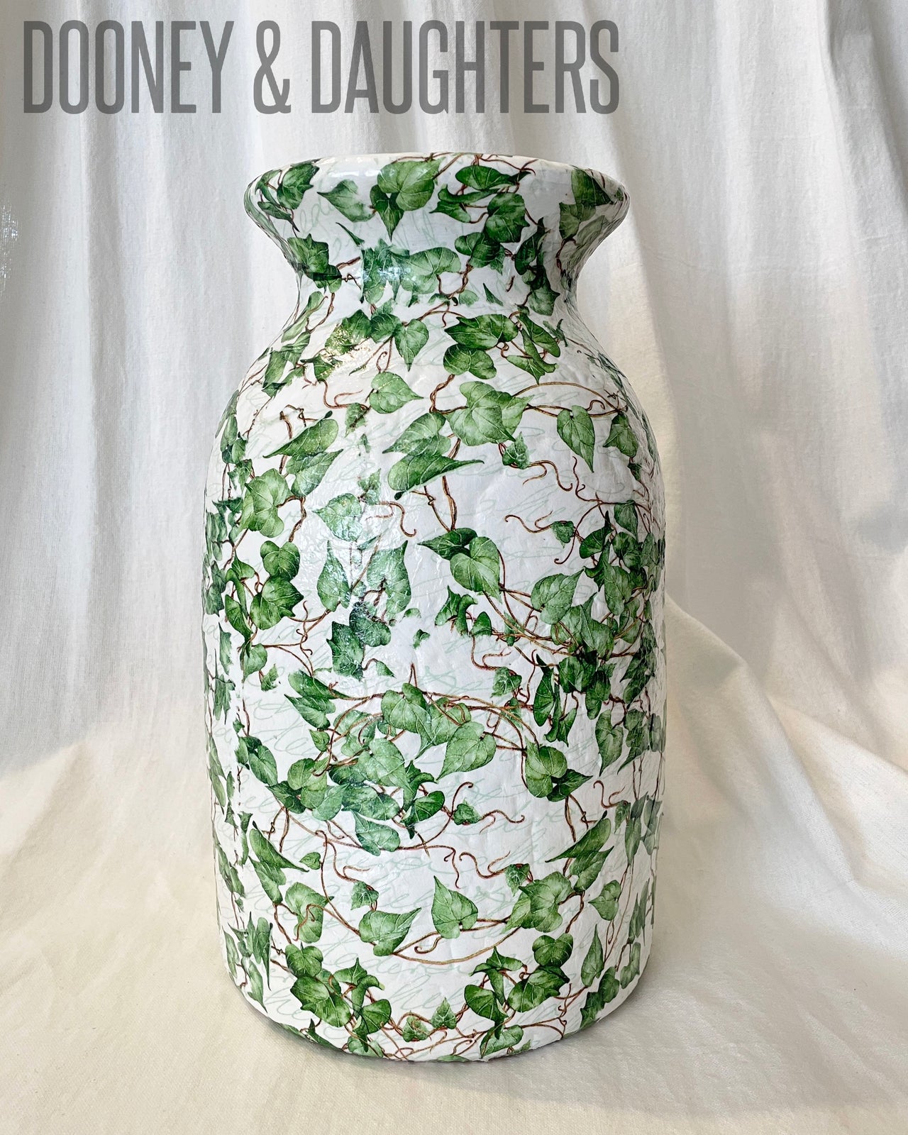 Vase Large - Green Ivy Branch