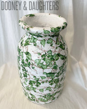 Vase Large - Green Ivy Branch